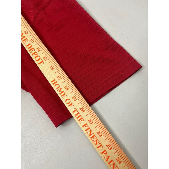 Nike Golf Tiger Woods Collection Polo Shirt Dri Fit Red Striped Mens Size XL - Picture 10 of 16